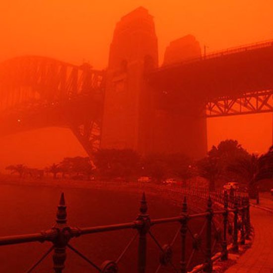 Sydney Turns the Color of Mars
