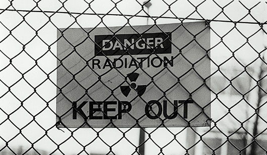 university reactor warning sign