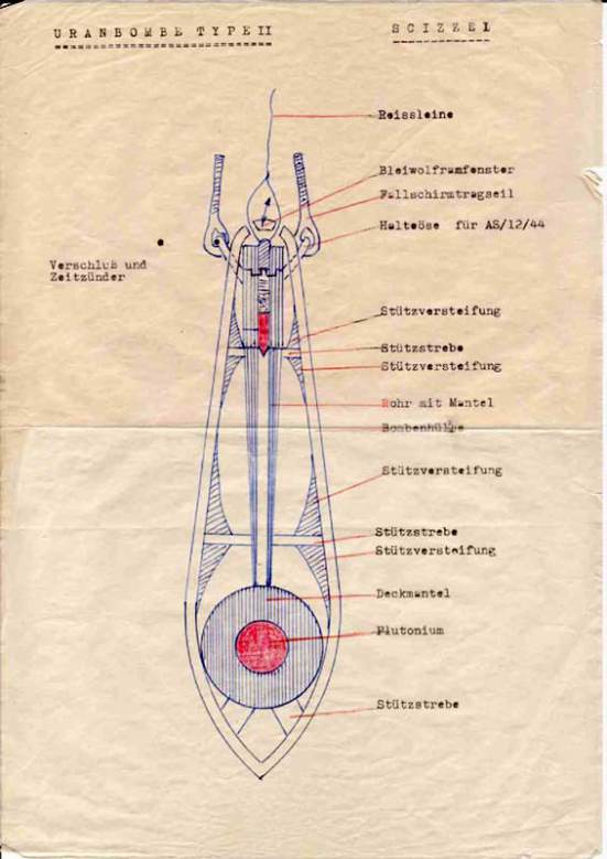nazi nuclear bomb diagram