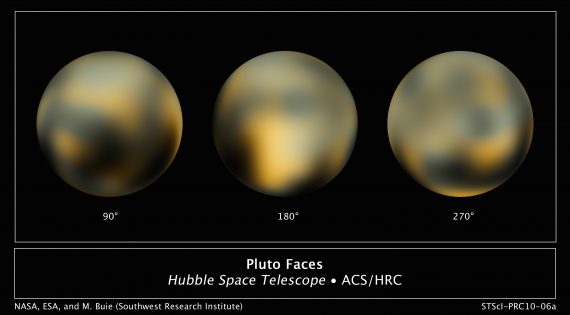 Pluto Faces Hubble 570x315