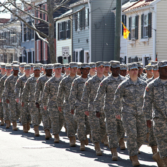 Does Marching Make Soldiers Fear the Enemy Less?