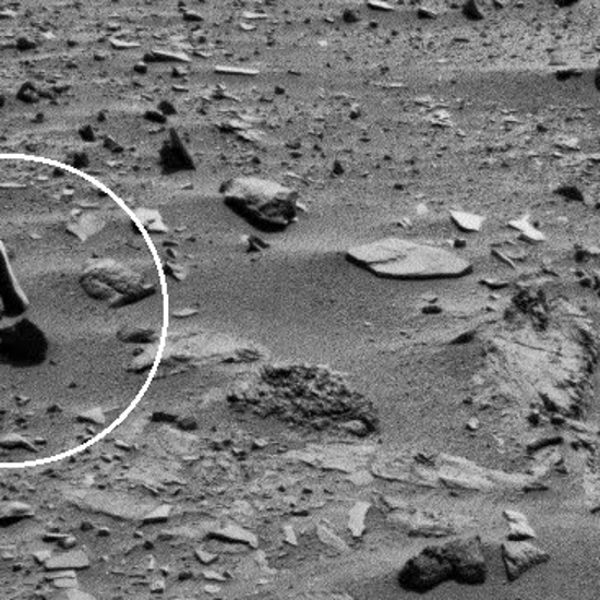 Mars Photos May Show Orbiting Orb and Levitating Rock