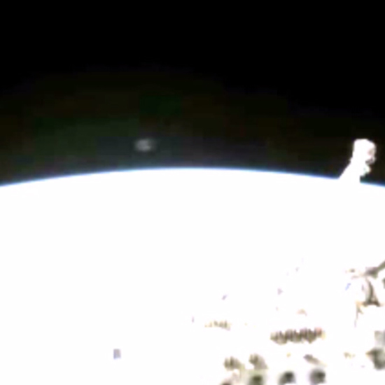Red Laser-Firing UFO Seen by Space Station Camera