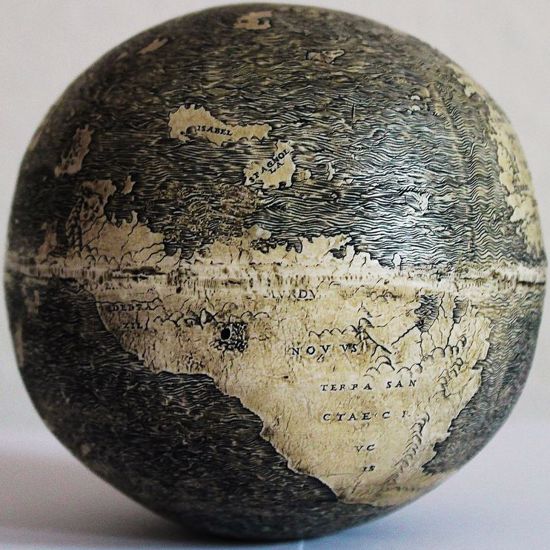 Eggshell World Globe Might be the First to Depict The Americas