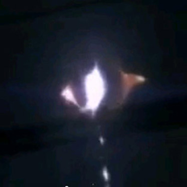 UFO Drops Blobs of a Plasma-Like Substance