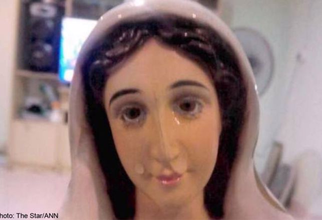 Believers Flock to Weeping Statue in Malaysia