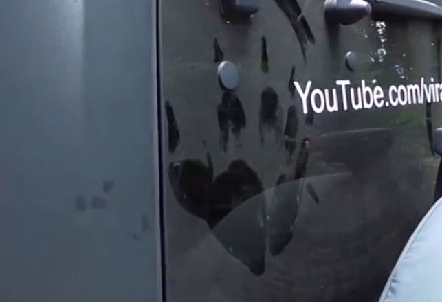Yowie Hunter Says Yowie Left Handprint on His Vehicle