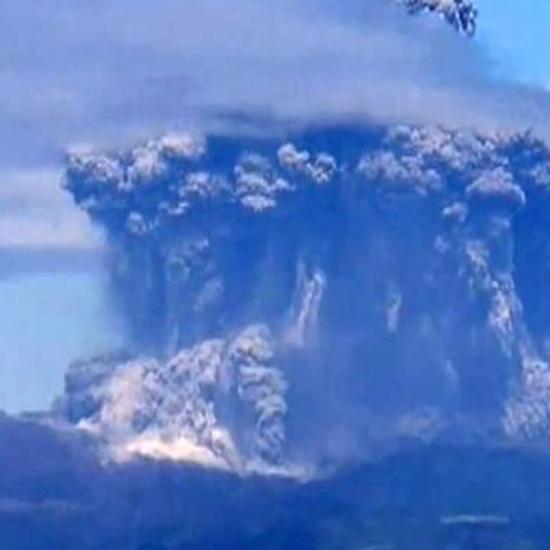 First UFO Spotted at Recent Japanese Volcano Eruption
