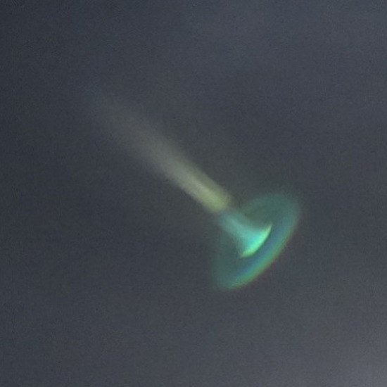 Green Jellyfish UFO Seen Over the Netherlands