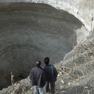 Turkish Town Disappearing Down Huge Sinkholes