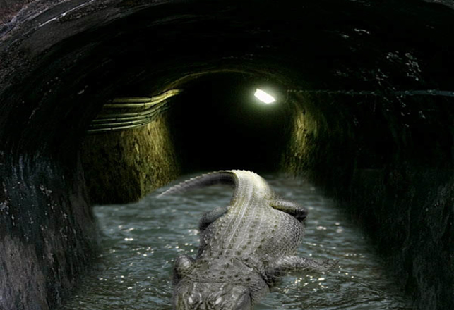 Alligators of the Sewers – Real Ones!