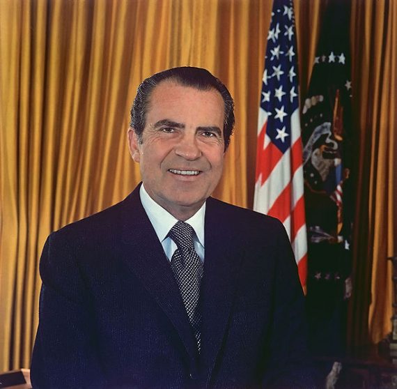 President Richard M  Nixon 570x558