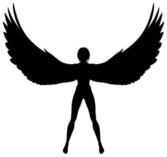 Winged woman