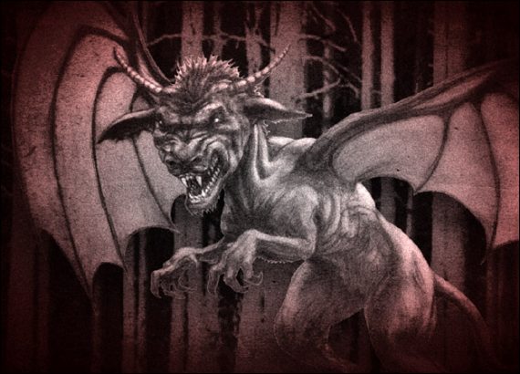 drawing of jersey devil 570x410