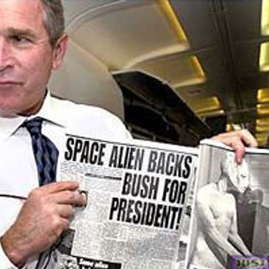 George H. W. Bush, George W. Bush, Jeb Bush and UFOs