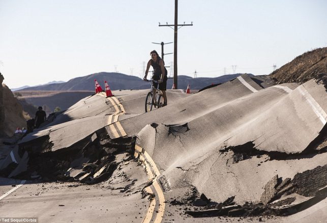 California Road is Mysteriously Mangled in Minutes