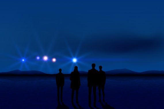 People and UFO
