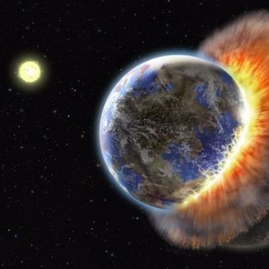 Earth is Two Planets Crushed Together in a Head-On Collision