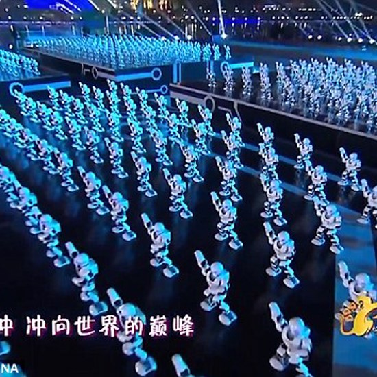 540 Robots Dance in Unison for Chinese New Year Celebration