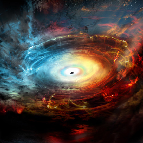 A Supermassive Black Hole Is Shooting Out Cosmic Exhaust