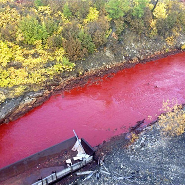 Siberian River Mysteriously Turns Blood Red