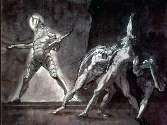 22Hamlet and his fathers ghost22 by Henry Fuseli 570x426