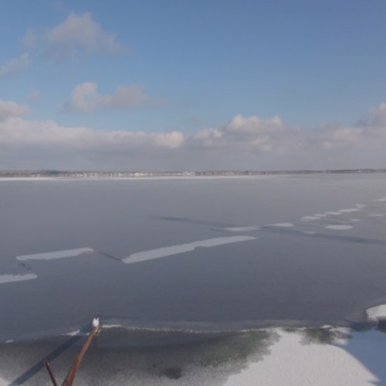 Mysterious Ice Circle Appears on Frozen Russian Lake
