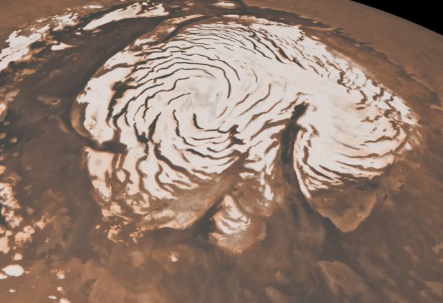 Massive Frozen Lake Discovered Under Martian Surface