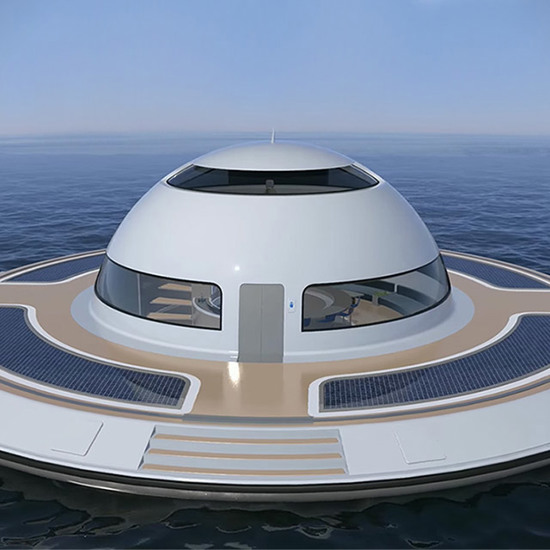Builder of Flying Saucer Yacht Claims It Will Fly One Day