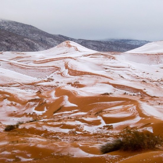 Snow Falls in the Sahara Desert For Second Time in History