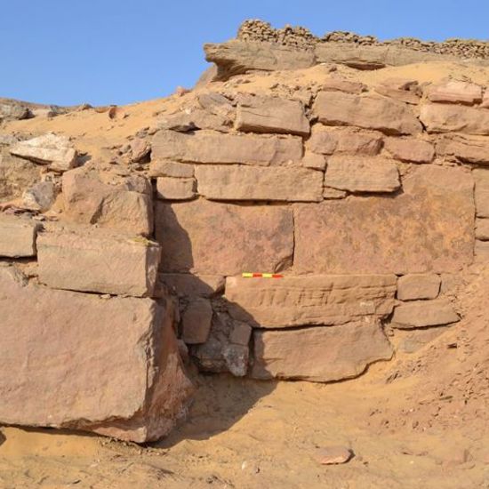 Wall Hiding New Pharaonic Tombs Discovered in Egypt