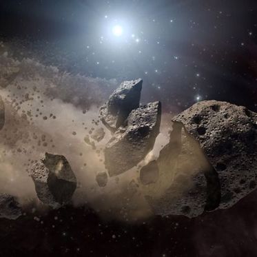 The Sun May Be Busting Asteroids into Tiny Pieces