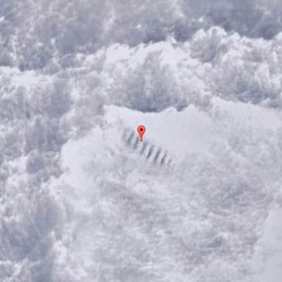 Giant Staircase and Under-Ice Building Spotted in Antarctica