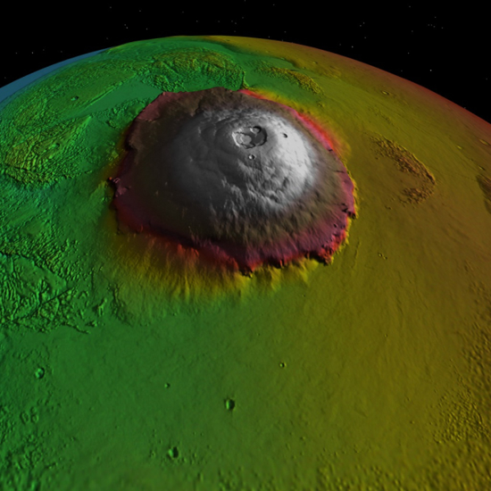 Monster Martian Volcano Erupted Nonstop for 2 Billion Years