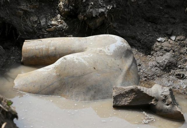 Massive Ancient Egyptian Statue Discovered in Cairo Slum