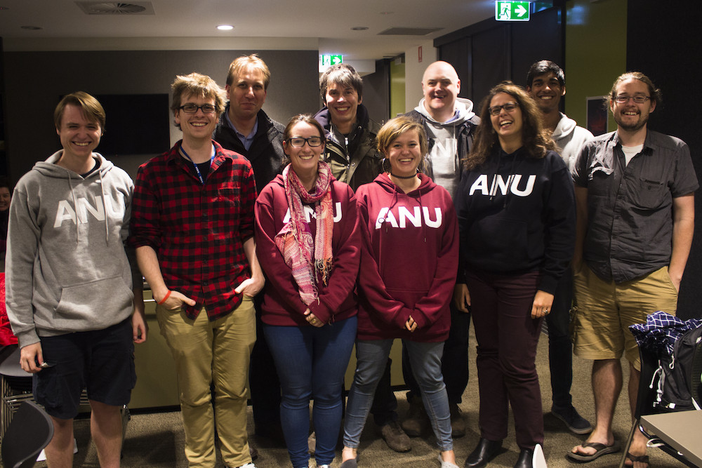 ANU Planet 9 team with Brian Cox