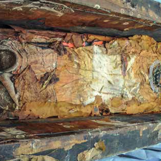 Mysterious Ancient Chinese Mummy Buried with Greek Goddesses