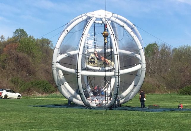 Mysterious Escape Pod Bubble Tested in Plain Sight