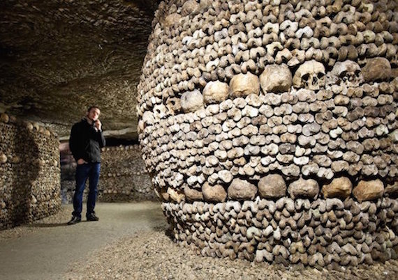 paris catacombs tunnels france SKULLS0617