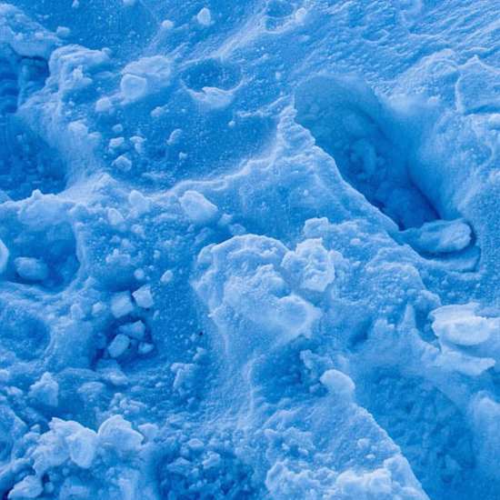 Mysterious Blue Snow Puzzles Russians in St. Petersburg