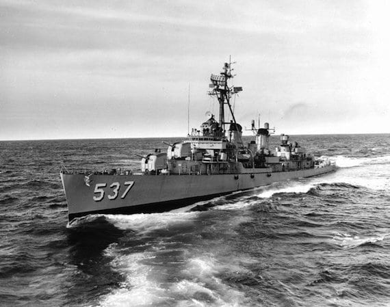 Photo USN1063617 USS The Sullivans  29 Oct  62