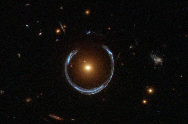 A Horseshoe Einstein Ring from Hubble 640x423