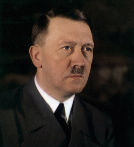 A rare color photo of Adolf Hitler which shows his true eye color date unknown