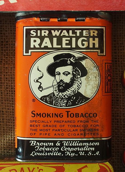 Sir Walter Raleigh Smoking Tobacco tin Museum Winter 1944 in Gingelom