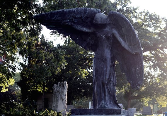 Beware the Black Angel of Oakland Cemetery