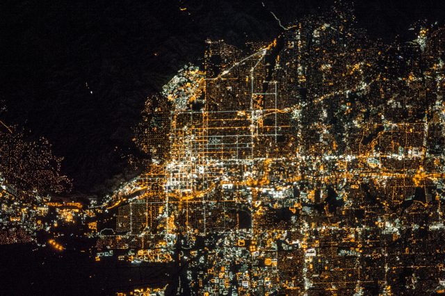 ISS 38 Nighttime view of Salt Lake City Utah 640x426