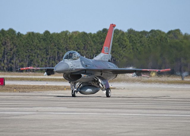 1200px First QF 16 target aircraft arrives at Tyndall AFB 2012 640x457