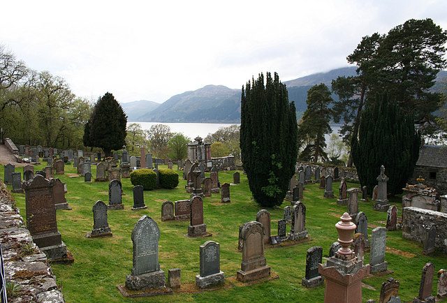 Cemetery by Easter Boleskine overlooking Loch Ness    geograph org  uk   409639 640x434