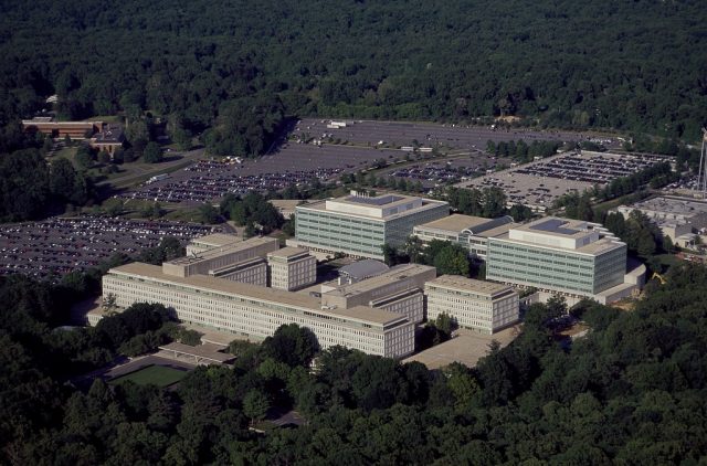 Aerial view of CIA headquarters Langley Virginia 14760v 640x422