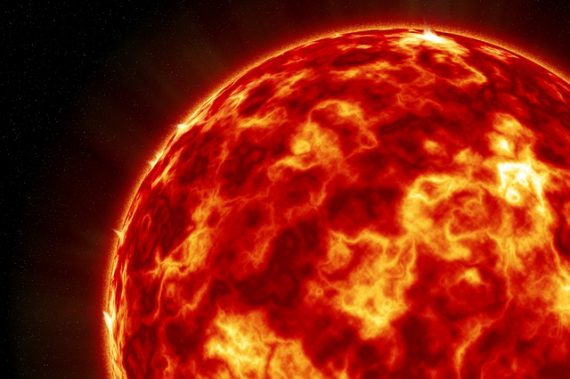 Artist's rendition of the sun.